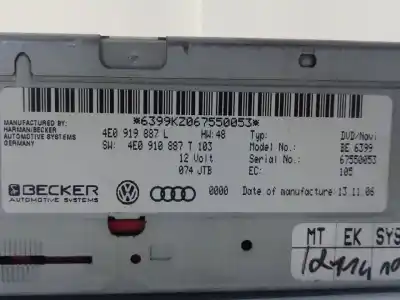 Pezzo di ricambio per auto di seconda mano sistema di navigazione gps per audi q7 (4l) 3.0 tdi riferimenti oem iam 4e0919887l  