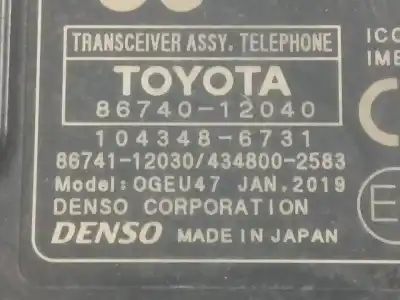 Pezzo di ricambio per auto di seconda mano modulo elettronico per toyota corolla (e21) hybrid active riferimenti oem iam 8674012040  