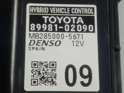 Peça sobressalente para automóvel em segunda mão módulo eletrônico por toyota corolla (e21) hybrid active referências oem iam 8998102090  