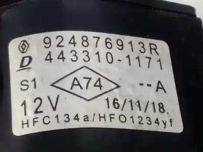 İkinci el araba yedek parçası genisleme subabi için renault zoe limited 72 cv / 53 kw oem iam referansları 924876913r  