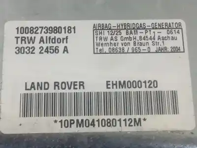 Автозапчасти б/у подушка безопасности передняя правая за land rover range rover (lm) td6 hse ссылки oem iam 30322456a  
