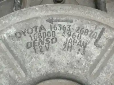 Pezzo di ricambio per auto di seconda mano elettroventola per lexus is (ds2/is2) 2.2 220d [2.2 ltr. - 130 kw d-cat] riferimenti oem iam 1636326070  