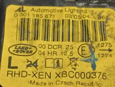 Second-hand car spare part left headlight for land rover range rover (lm) td6 hse oem iam references 0301185671  