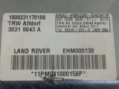 Second-hand car spare part front left side airbag for land rover range rover (lm) td6 hse oem iam references 30319843a  