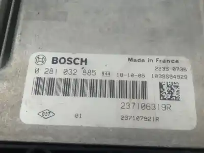 Автозапчастина б/у ебу контролер двигуна для renault kangoo ii (f/kw0) k9k e6 посилання на oem iam 0281032885  