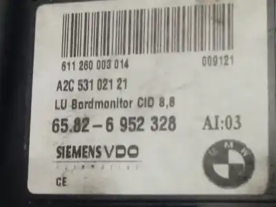 Second-hand car spare part multifunction display for bmw serie 5 touring (e61) 530d oem iam references a2c53102121  