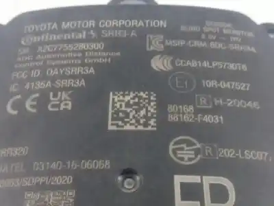 Автозапчасти б/у электронный модуль за toyota c-hr (x10) híbrido hybrid active ссылки oem iam 88162f4031  