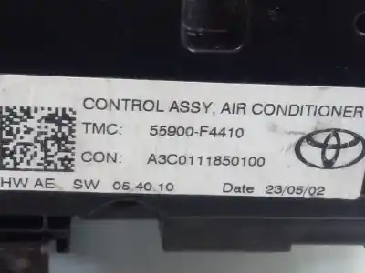 Second-hand car spare part heating / air conditioning control panel for toyota c-hr (x10) híbrido hybrid active oem iam references 55900f4410  
