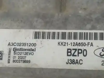 Автозапчасти б/у блок управления двигателем за ford transit furgón (tts) 2.0 tdci cat ссылки oem iam kk2112a650fa  