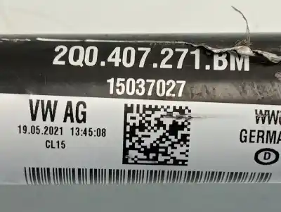 Автозапчасти б/у передняя левая трансмиссия за skoda kamiq (nw4) active ссылки oem iam 2q0407271bm  