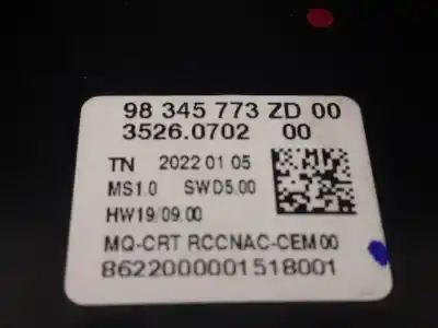 Tweedehands auto-onderdeel multifunctioneel display voor opel combo cargo (e) 1.5 cdti dpf oem iam-referenties 98345773zd  