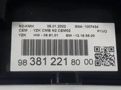 Peça sobressalente para automóvel em segunda mão quadrante por opel combo cargo (e) 1.5 cdti dpf referências oem iam 983812218000  
