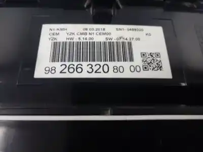 Pezzo di ricambio per auto di seconda mano pannello degli strumenti per citroen jumpy combi confort m riferimenti oem iam 9826632080  