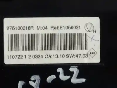 Second-hand car spare part climate control for renault fluence dynamique oem iam references 275100018r  