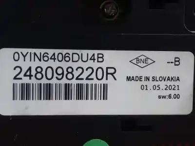 Peça sobressalente para automóvel em segunda mão quadrante por renault clio v business edition referências oem iam 248098220r  