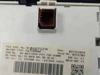 Peça sobressalente para automóvel em segunda mão quadrante por peugeot 508 active referências oem iam 9805975780  