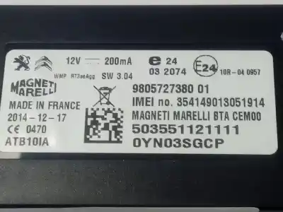Second-hand car spare part electronic module for peugeot 508 active oem iam references 9805727380  
