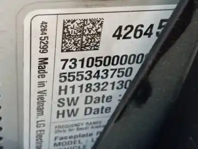 Pezzo di ricambio per auto di seconda mano display multifunzione per opel mokka x color edition start/stop riferimenti oem iam 555343750  