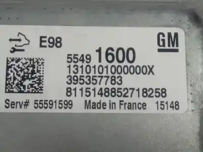 Second-hand car spare part ecu engine control for opel astra j lim. selective oem iam references 55491600  