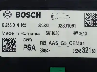 Second-hand car spare part electronic module for opel vivaro combi 1.5 cdti dpf oem iam references 0263014165  