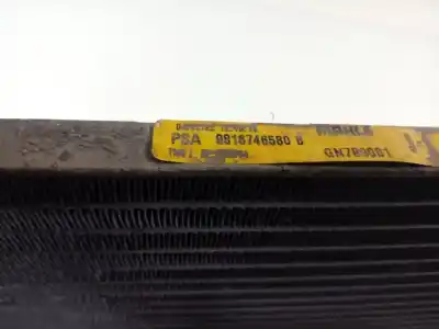 Second-hand car spare part air conditioning condenser / radiator for opel combo cargo (e) 1.5 cdti dpf oem iam references 9816746580   Second-hand car spare part air conditioning condenser / radiator for opel combo cargo (e) 1.5 cdti dpf oem iam references 9816746580