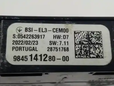 Peça sobressalente para automóvel em segunda mão caixa de fusíveis e relés por opel combo cargo (e) 1.5 cdti dpf referências oem iam 9845141280   Peça sobressalente para automóvel em segunda mão caixa de fusíveis e relés por opel combo cargo (e) 1.5 cdti dpf referências oem iam 9845141280