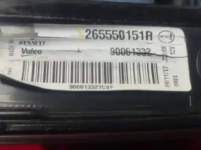 Second-hand car spare part interior left tailgate light for renault kadjar experience oem iam references 265550151r  