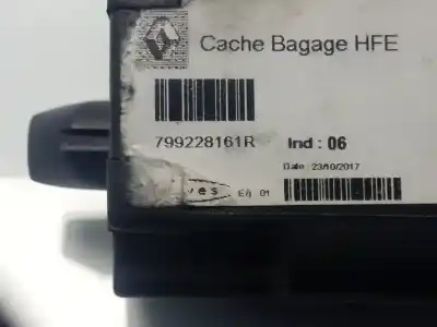 Second-hand car spare part parcel shelf for renault kadjar experience oem iam references 799228161r  