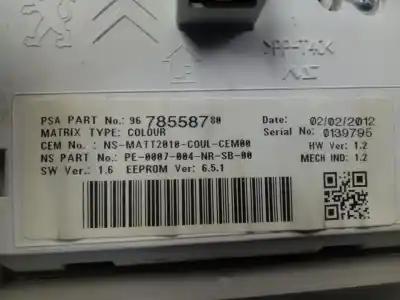 Peça sobressalente para automóvel em segunda mão quadrante por peugeot 208 access referências oem iam 9675182780  