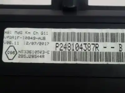 Peça sobressalente para automóvel em segunda mão quadrante por renault kangoo express 1.5 dci referências oem iam p248104387r  