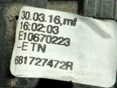 Автозапчастина б/у управління світлом для dacia dokker ambiance посилання на oem iam 681727472r  