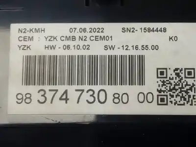 Peça sobressalente para automóvel em segunda mão quadrante por toyota proace l1 van gx referências oem iam 9837473080  