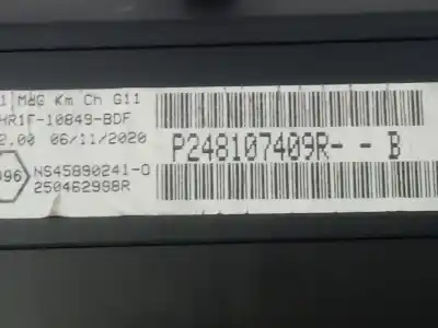 Peça sobressalente para automóvel em segunda mão quadrante por renault kangoo profesional referências oem iam p248107409r  