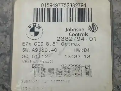 Peça sobressalente para automóvel em segunda mão display gps / multimídia por bmw x5 (e70) xdrive30d referências oem iam 238279401  