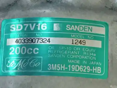 Second-hand car spare part air conditioning compressor for ford focus c-max (cap) connection oem iam references 3m5h19d629  