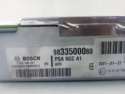 Second-hand car spare part audio system / radio cd for opel corsa f hn05 oem iam references 9833500080  