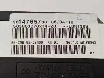 Peça sobressalente para automóvel em segunda mão quadrante por peugeot 508 allure referências oem iam 9814765780  