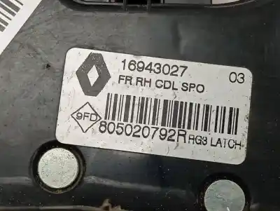 Автозапчастина б/у замок передній праві двері для renault talisman icon посилання на oem iam 16943027  