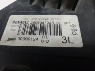 Автозапчастина б/у ліва фара для renault talisman icon посилання на oem iam 260606722r  