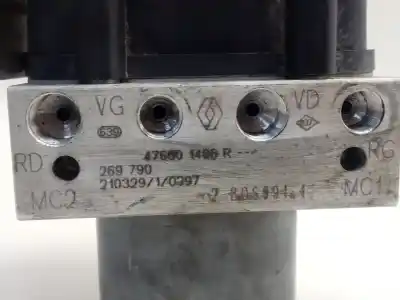 Second-hand car spare part abs for renault kangoo dynamique oem iam references 476601406r  