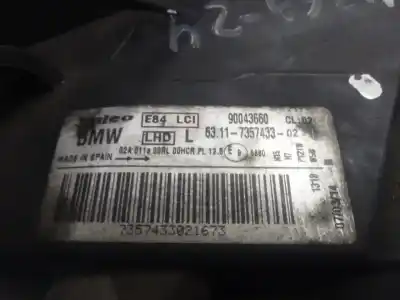 Second-hand car spare part left headlight for bmw x1 (e84) sdrive 18d oem iam references 63117357433  