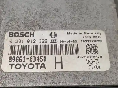 Second-hand car spare part ecu engine control for toyota yaris active oem iam references 896610d450  