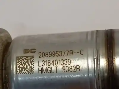 Peça sobressalente para automóvel em segunda mão injetor por dacia dokker 1.5 blue dci diesel fap cat referências oem iam 208995377rc  