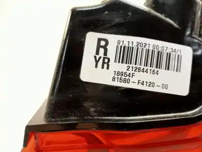 Автозапчасти б/у внутренний правый задний фонарь за toyota c-hr (x10) híbrido hybrid active ссылки oem iam 81580f4120  