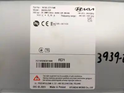 Second-hand car spare part multifunction display for kia xceed drive oem iam references 96160j7711wk  