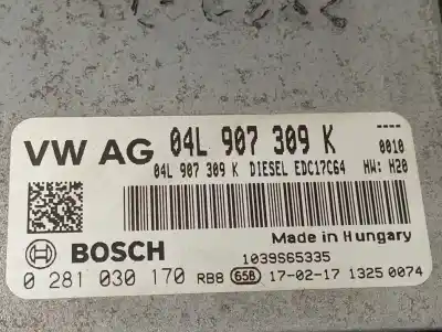 Peça sobressalente para automóvel em segunda mão centralina de motor uce por volkswagen caddy profesional (sa) (03.2015) dfs referências oem iam 04l907309k  