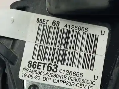 Second-hand car spare part potentiometer for peugeot partner basico l1 oem iam references 9836042280  