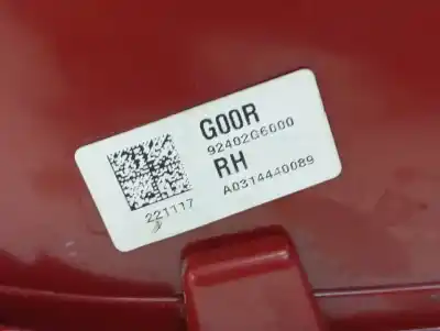 Pezzo di ricambio per auto di seconda mano luci posteriori destra per kia picanto (ja) concept riferimenti oem iam 92402g6000  