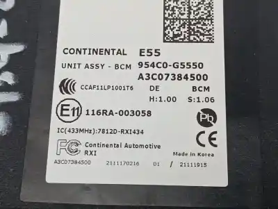 Second-hand car spare part electronic module for kia niro edition 7 oem iam references 954c0g5550  