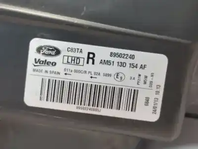 Second-hand car spare part right headlight for ford c-max edition oem iam references 89502240  